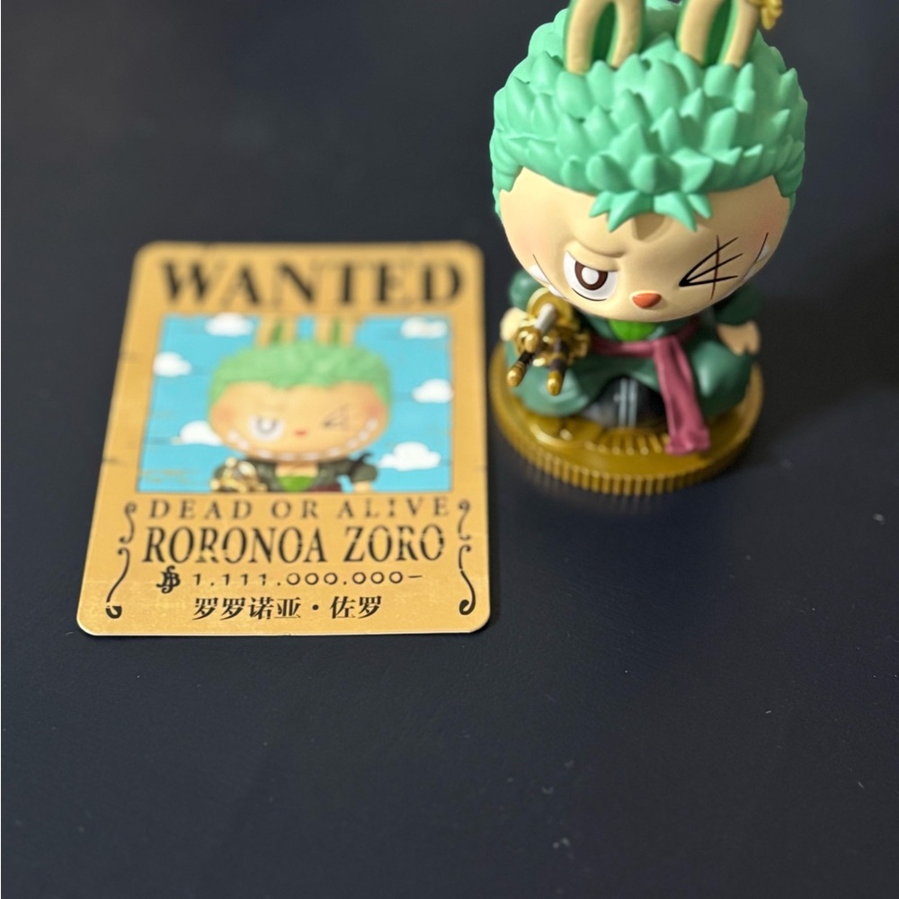 Pop Mart one piece Labubu figurine Zoro